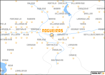 map of Nogueiras