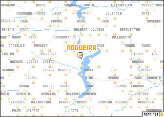 map of Nogueira