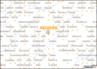 map of Nogueira