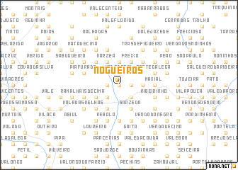 map of Nogueiros