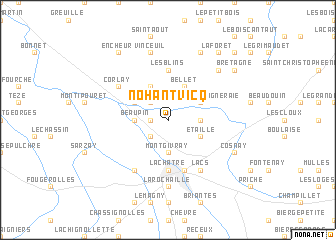 map of Nohant-Vicq