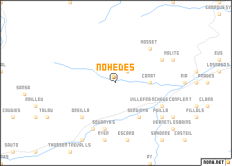 map of Nohèdes