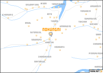 map of Nohŭng-ni