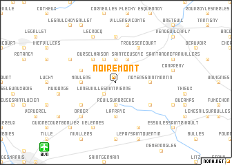 map of Noirémont