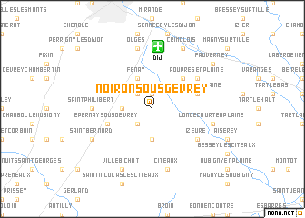 map of Noiron-sous-Gevrey