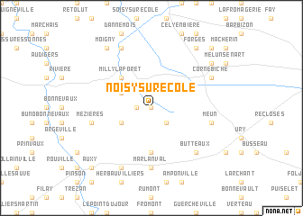 map of Noisy-sur-École