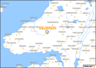 map of Nojŏng-ni