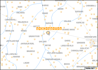 map of Nokhar Nāwān