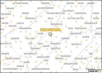 map of Nokharwāl