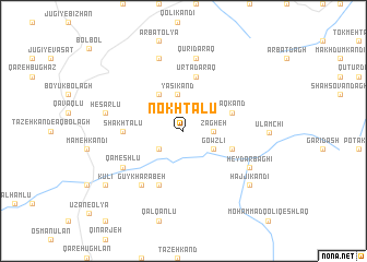 map of Nokhtālū