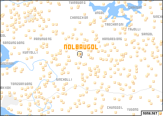 map of Nŏlbau-gol