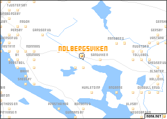 map of Nolbergsviken