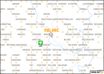 map of Nolhac