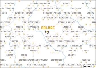 map of Nolhac