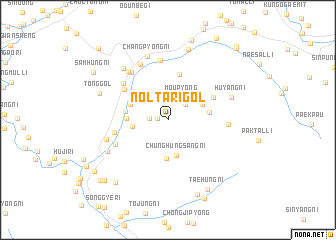map of Nŏltari-gol
