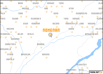 map of Nomenan