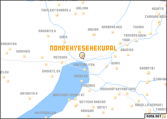 map of Nomreh-ye Seh-e Kūpāl