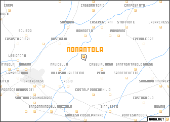 map of Nonantola