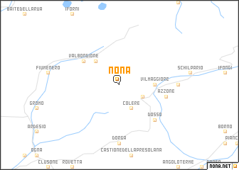 Nona (Italy) map - nona.net