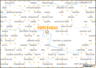 map of Nonceveux