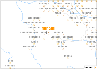 map of Nondiri