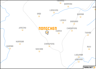 map of Nongchen