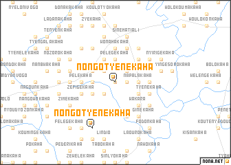 map of Nongotyénékaha