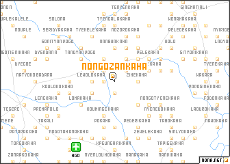 map of Nongozankaha
