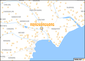 map of Nongsŏng-dong