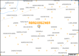 map of Nongxingzhen