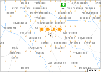 map of Nonkwékaha