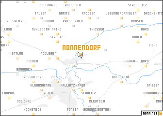 map of Nonnendorf