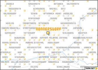 map of Nonnersdorf