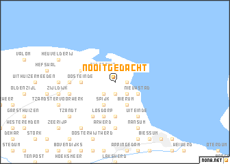 map of Nooitgedacht