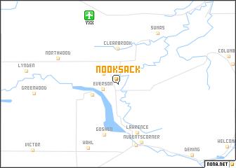 map of Nooksack