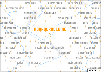 map of Noorderkolonie