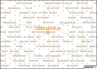 map of Noorderwijk