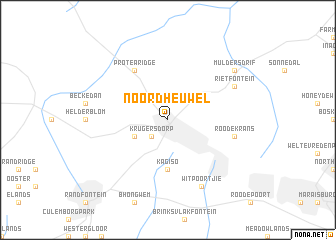 map of Noordheuwel