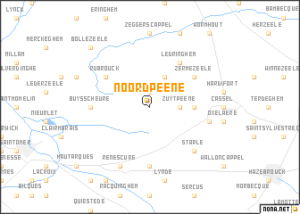 map of Noordpeene