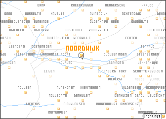 map of Noordwijk