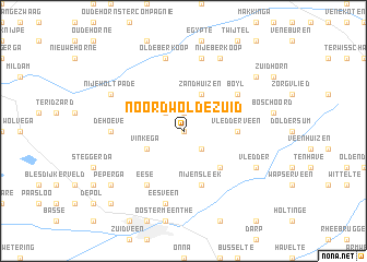 map of Noordwolde-Zuid