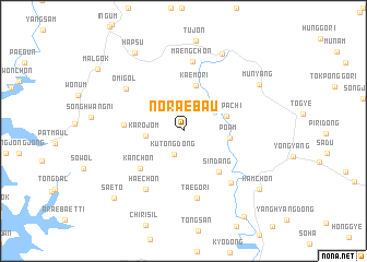 map of Nŏraebau