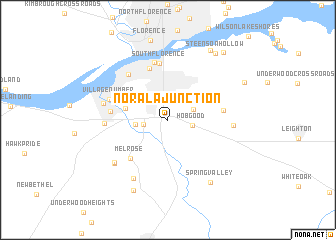 map of Norala Junction