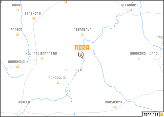 map of Nora