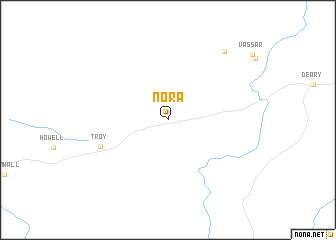 map of Nora