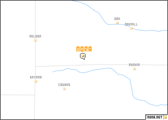 map of Nora