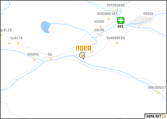 map of Nøra