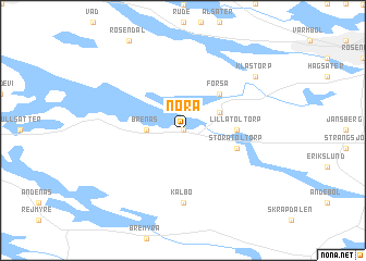 map of Nora