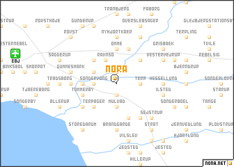 map of Nørå