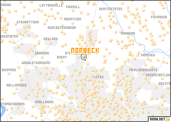 map of Norbeck